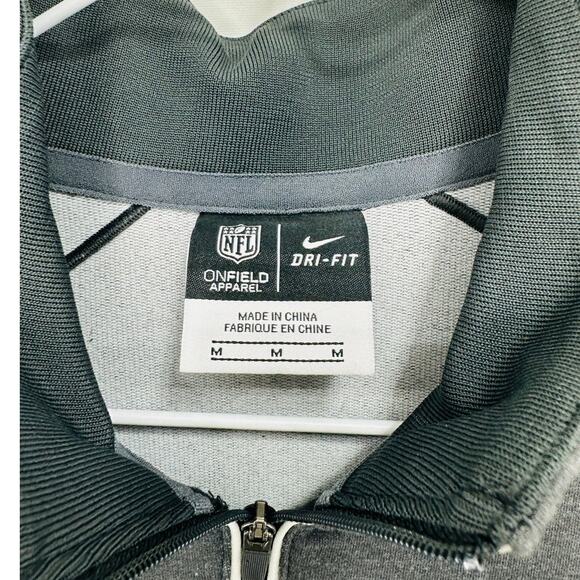 Nike Jacksonville Jaguars Gray Dri Fit Quarter-Zip Pullover Jacket size Medium - Picture 6 of 6